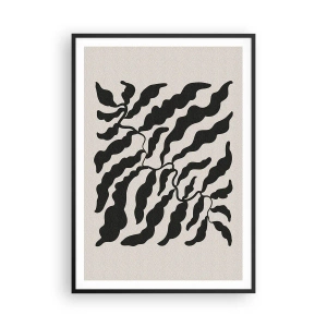 Póster en marco negro - La naturaleza de un cuadrado - 70x100 cm