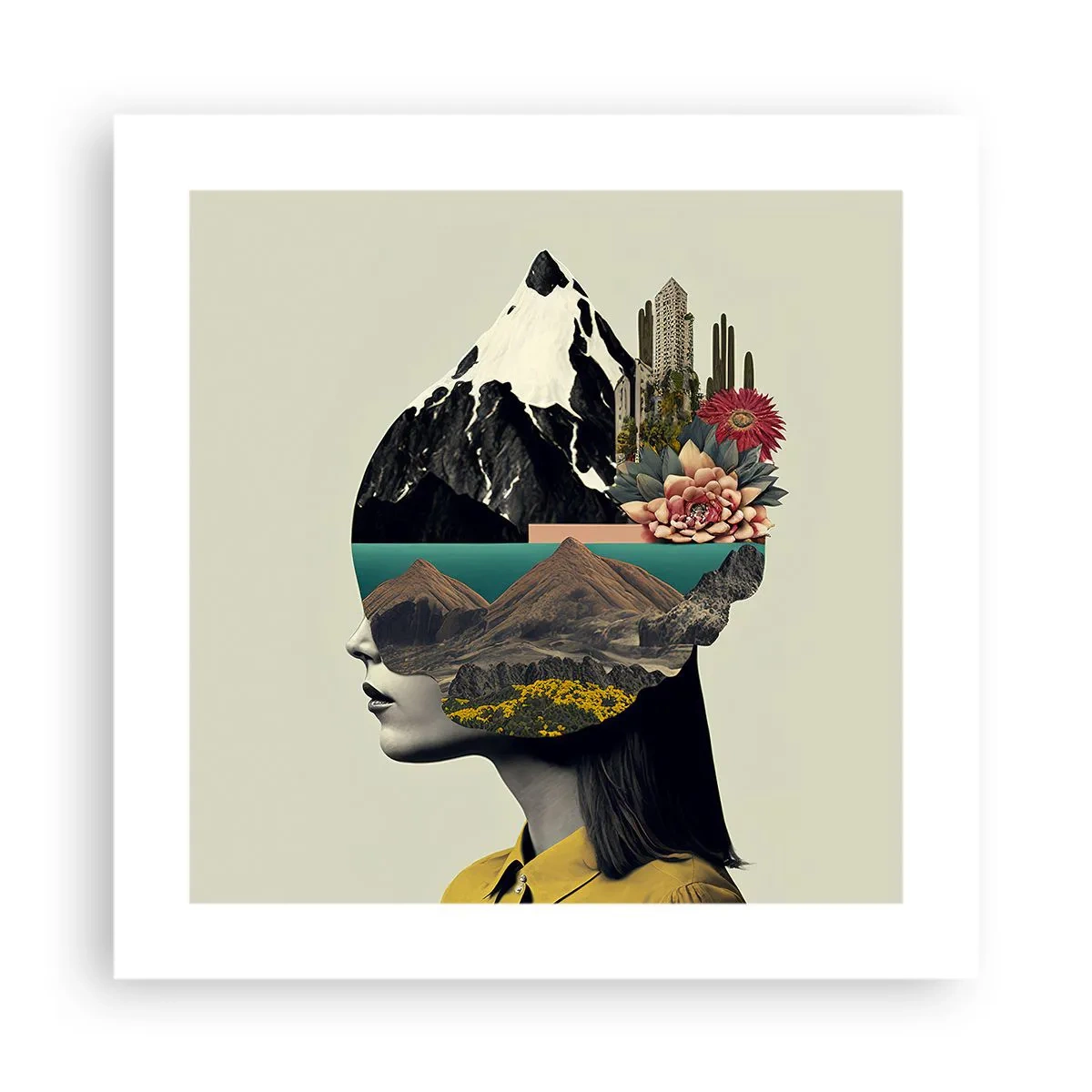 Póster - La mujer, siempre un misterio - 40x40 cm