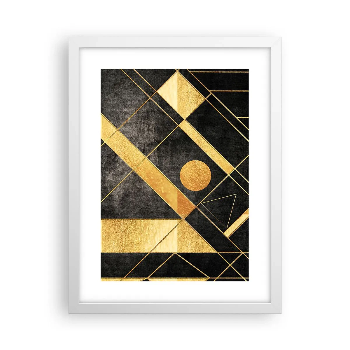 Póster en marco blanco - Sol del desierto - 30x40 cm