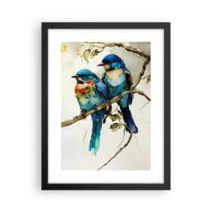 Póster en marco negro - ¿Ofendido? - 30x40 cm