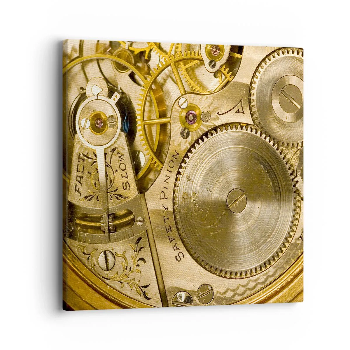 Cuadro sobre lienzo - Impresión de Imagen - Siga el ritmo de los tiempos - 40x40 cm