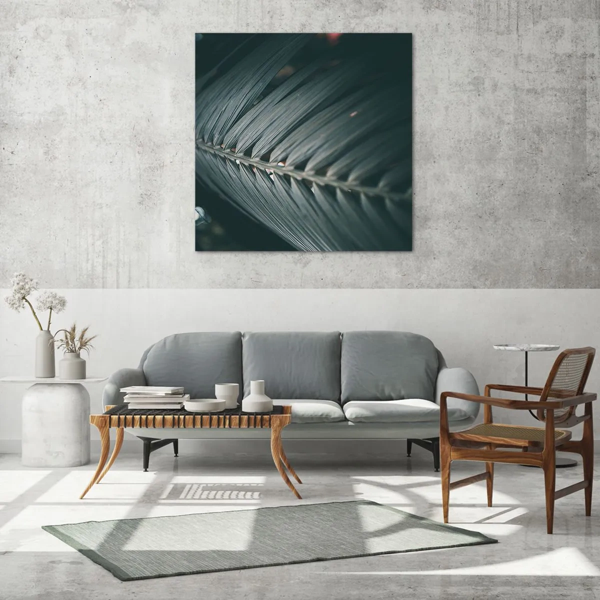 Cuadro sobre vidrio - Impresiones sobre Vidrio - La precisión de la naturaleza - 70x70 cm