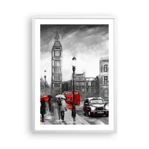 Póster en marco blanco - No tan gris como la pintan - 50x70 cm