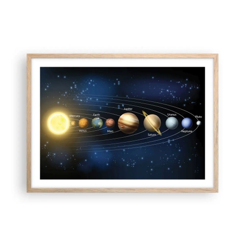 Póster en marco roble claro - Uno de diez - 70x50 cm