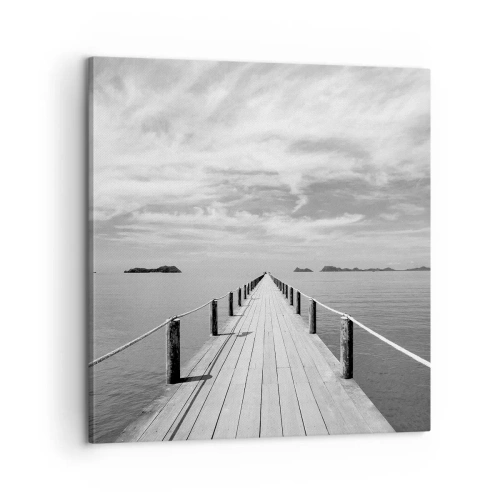 Cuadro sobre lienzo - Impresión de Imagen - Hora de viajar - 60x60 cm