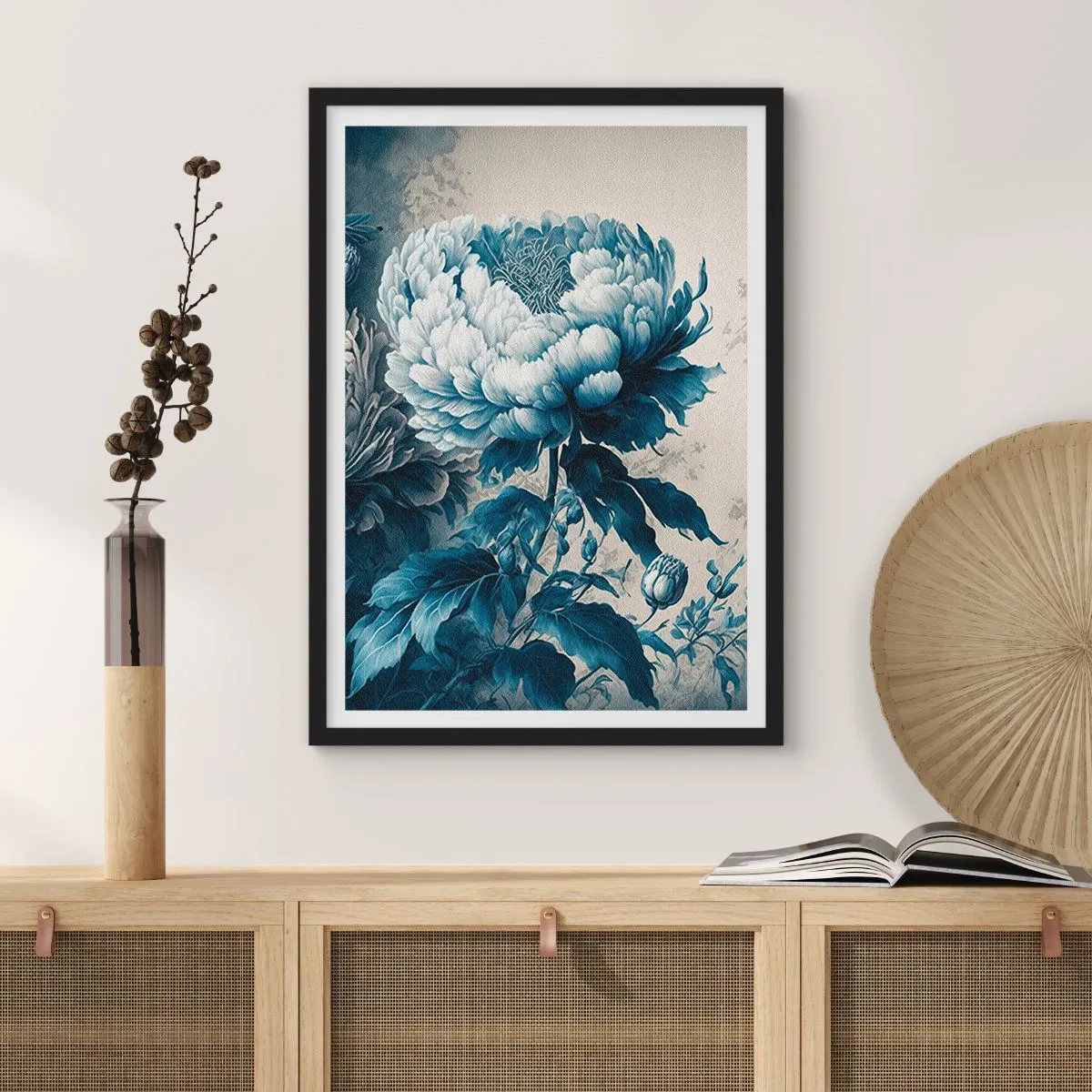 Póster en marco negro - Una pareja unida - 61x91 cm