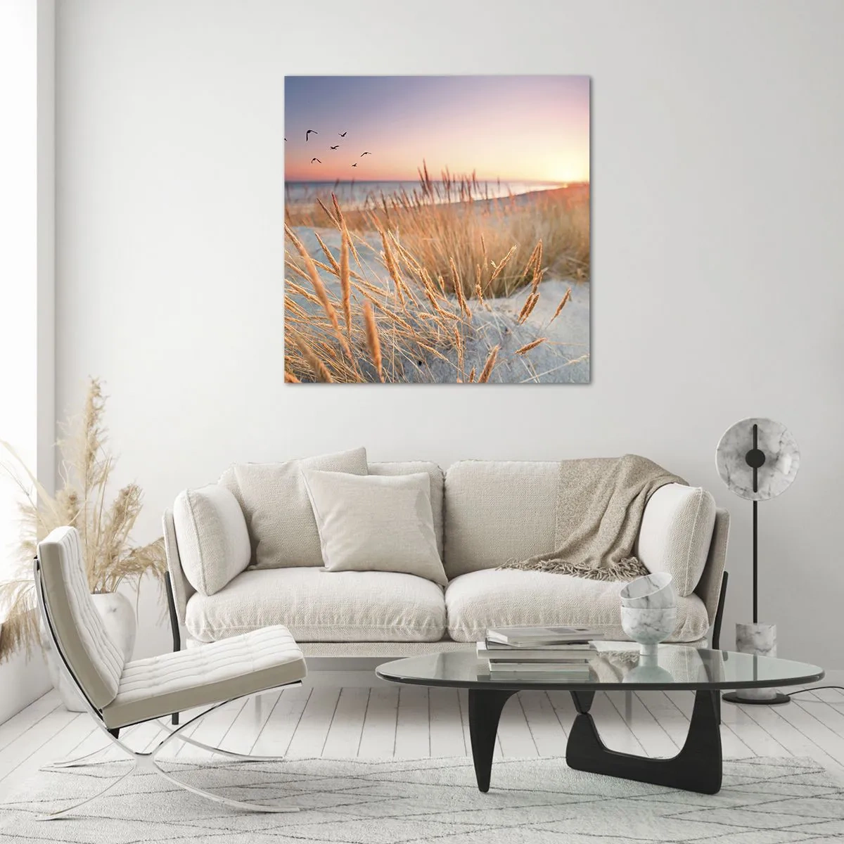 Cuadro sobre vidrio - Impresiones sobre Vidrio - Dulce nana del Báltico - 40x40 cm