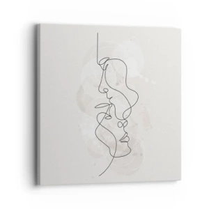 Cuadro sobre lienzo - Impresión de Imagen - En un abrazo - 30x30 cm