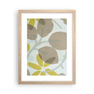 Póster en marco roble claro - Composición a pleno sol - 30x40 cm