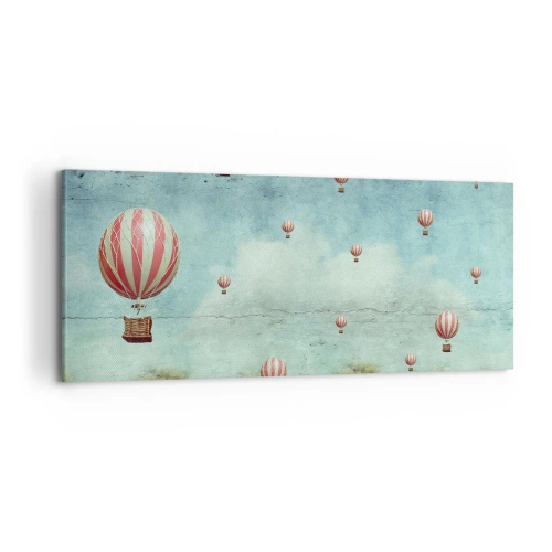 Cuadro sobre lienzo - Impresión de Imagen - Libre del ajetreo de la vida - 100x40 cm