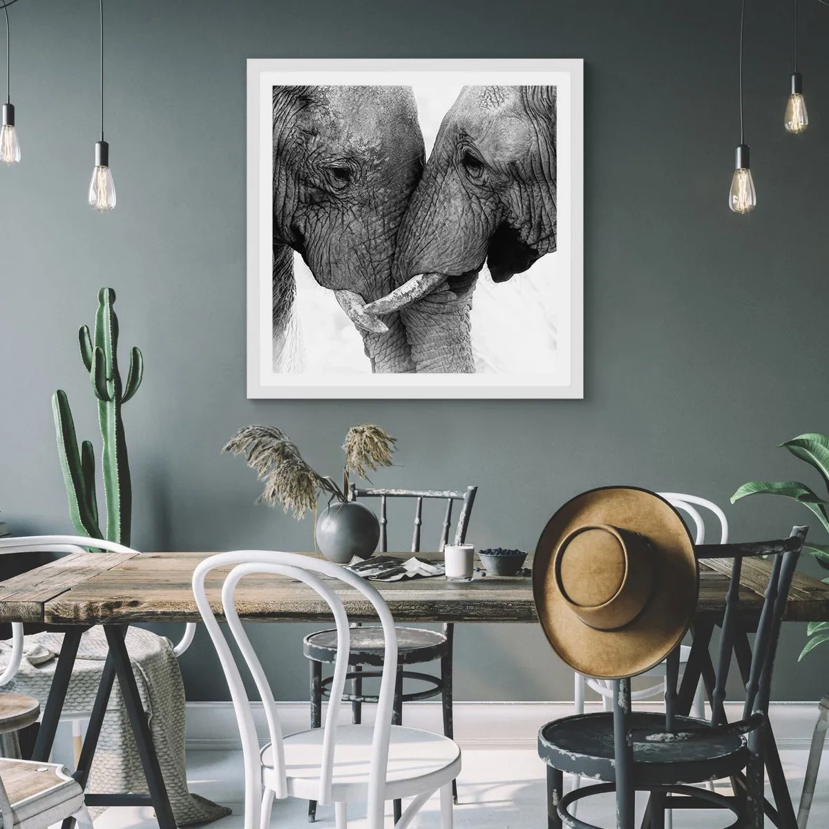 Póster en marco blanco - Una confesión sincera - 40x40 cm