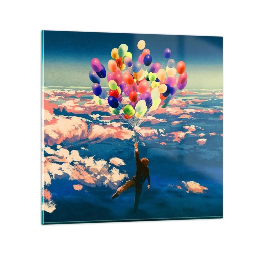 Cuadro sobre vidrio - Impresiones sobre Vidrio - Un sueño de infancia hecho realidad - 40x40 cm