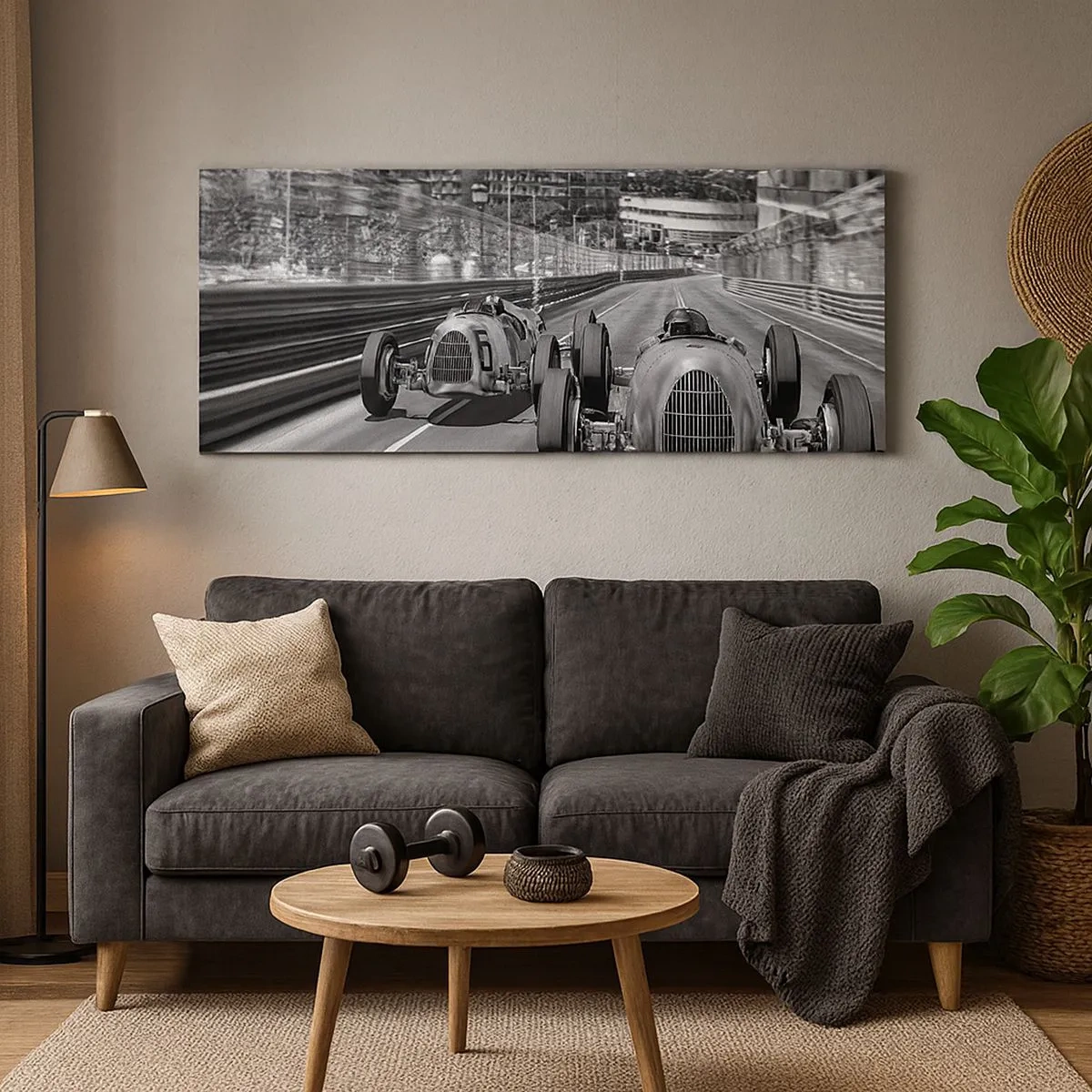 Cuadro sobre lienzo - Impresión de Imagen - Érase una vez en Montecarlo - 100x40 cm