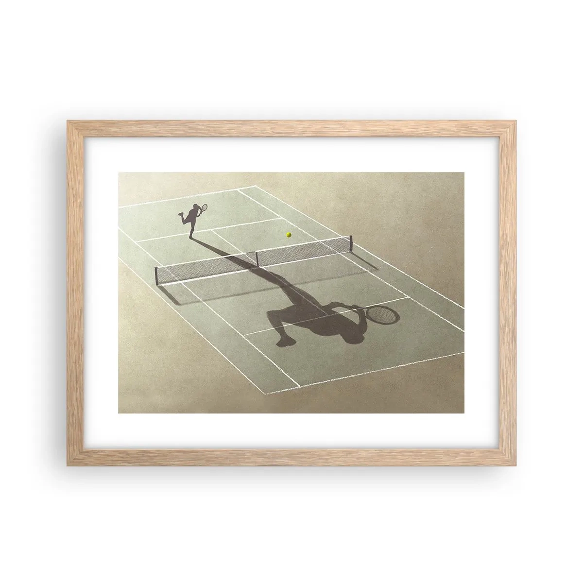 Póster en marco roble claro - Véncete a ti mismo - 40x30 cm