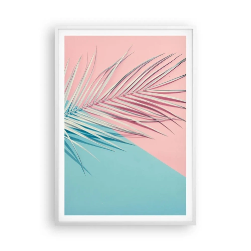 Póster en marco blanco - Impresión tropical - 70x100 cm