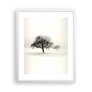 Póster en marco blanco - Sueño de invierno - 40x50 cm