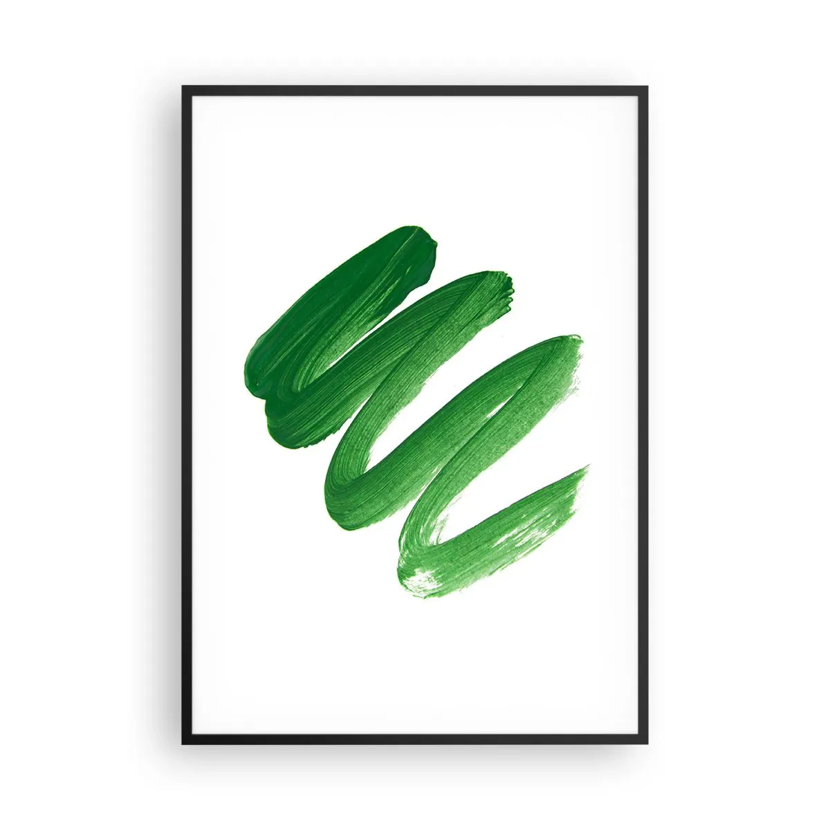 Póster en marco negro - Una broma verde - 70x100 cm