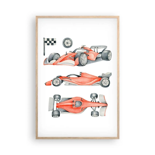 Póster en marco roble claro - Para alcanzar un sueño - 61x91 cm