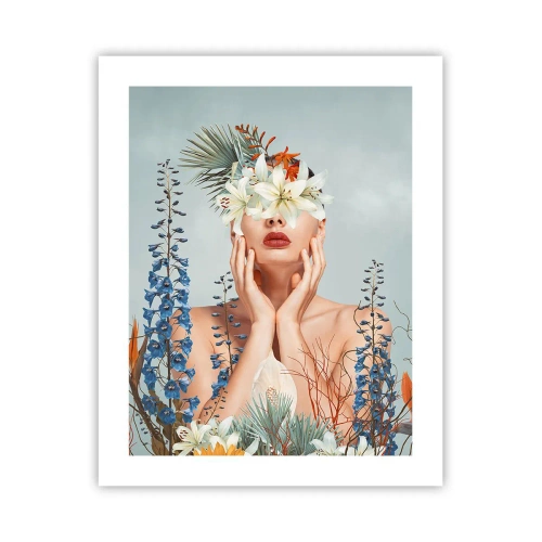 Póster - Mujer-flor - 40x50 cm