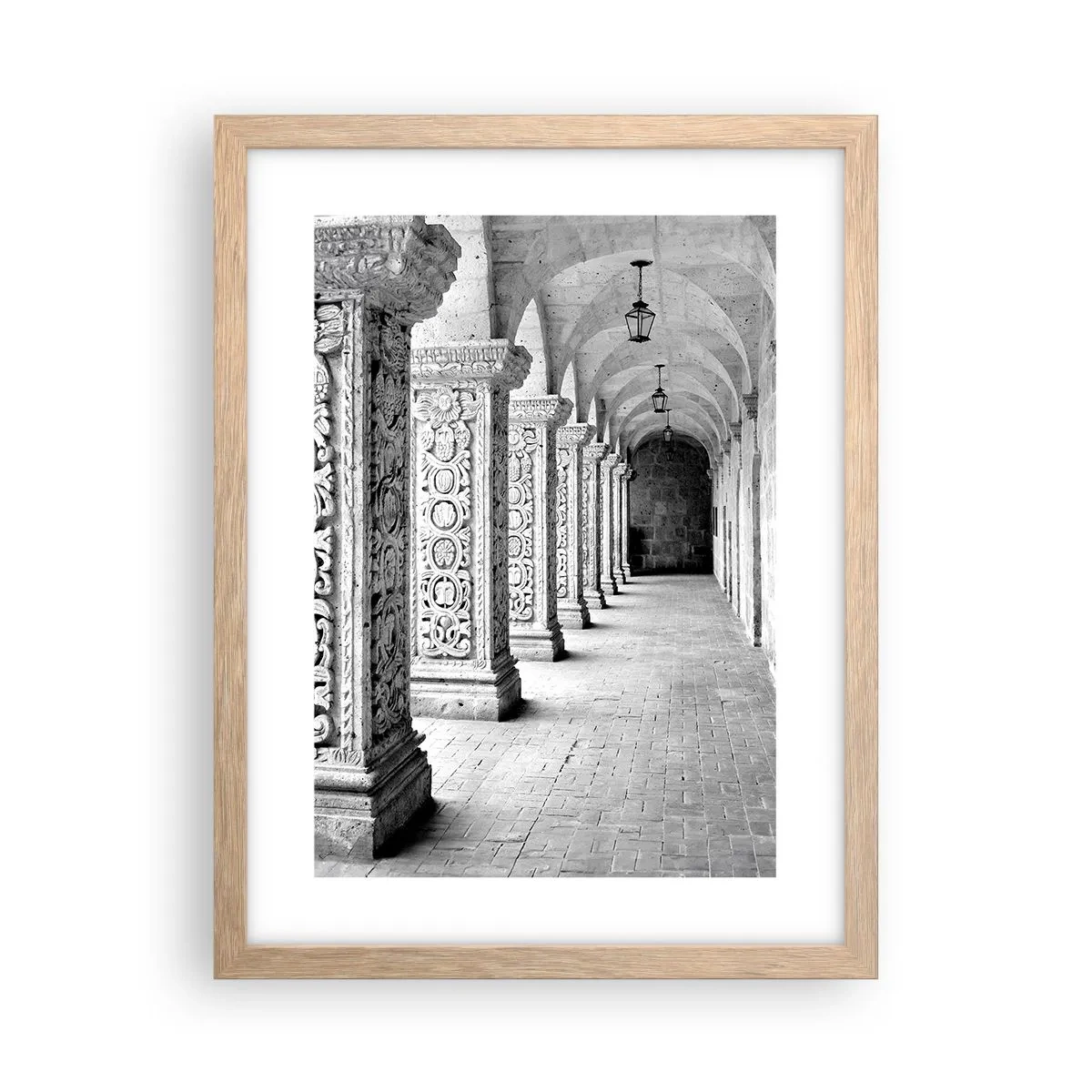 Póster en marco roble claro - ¿Y adónde nos llevará...? - 30x40 cm