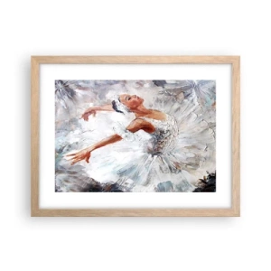 Póster en marco roble claro - Suave y ligera - 40x30 cm