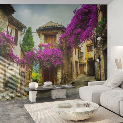 Fotomural Premium Canvas - Bajo un manto de flores - Paisaje, Arquitectura, Ciudad - 250x175 cm