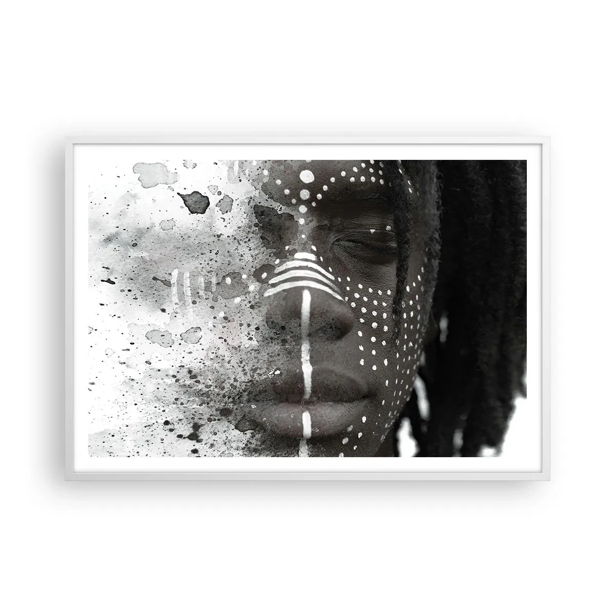 Póster en marco blanco - Descubrimiento del espíritu original - 100x70 cm