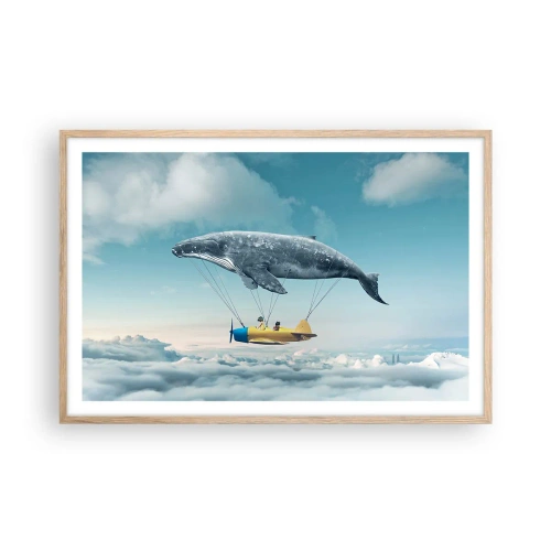 Póster en marco roble claro - ¿Por qué no? - 91x61 cm