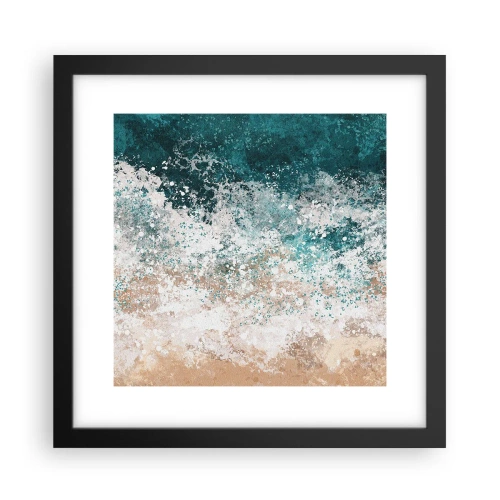Póster en marco negro - Historias del mar - 30x30 cm