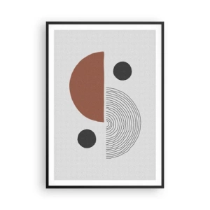 Póster en marco negro - La perfección del círculo - 70x100 cm