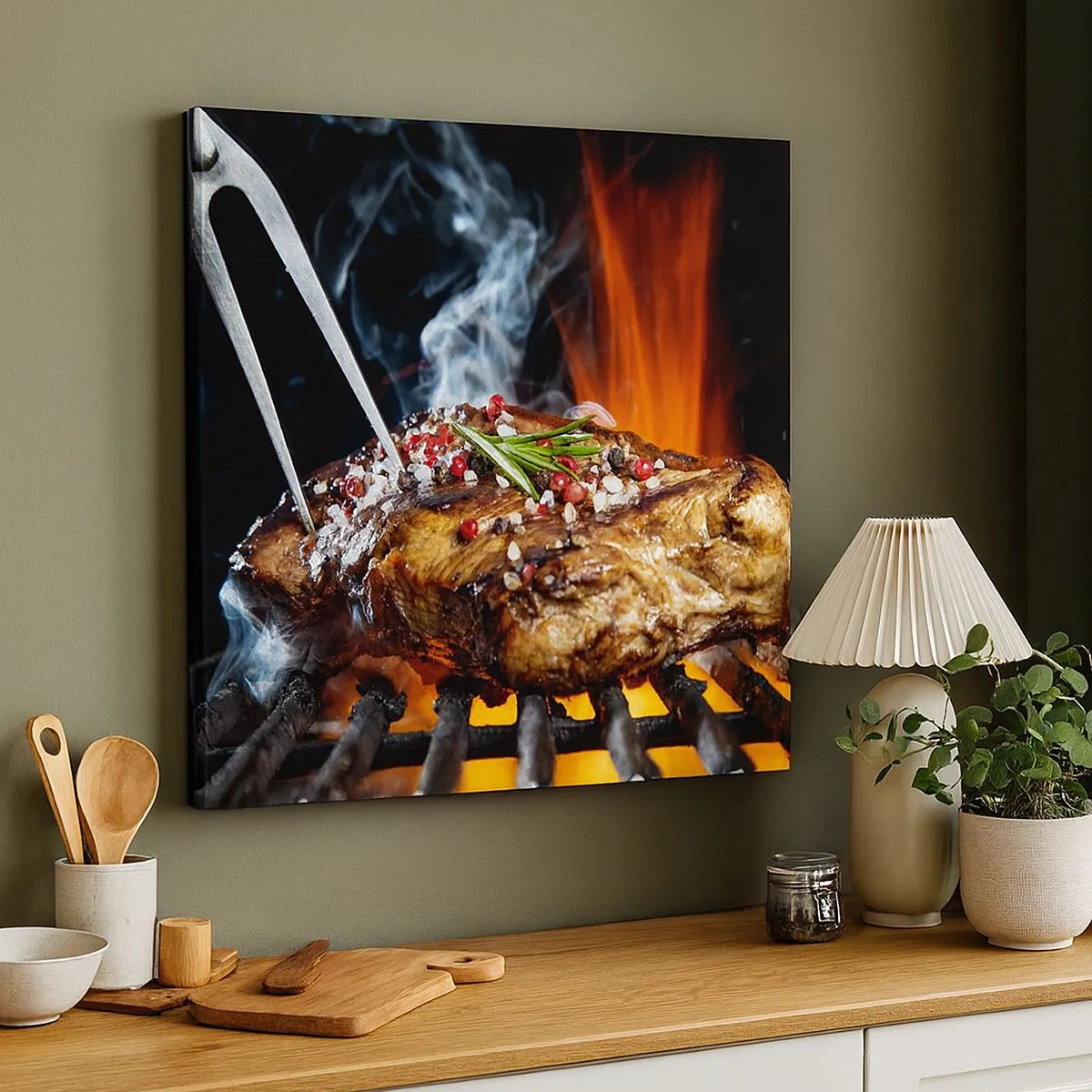 Cuadro sobre lienzo - Impresión de Imagen - Jugoso y fragante - 30x30 cm