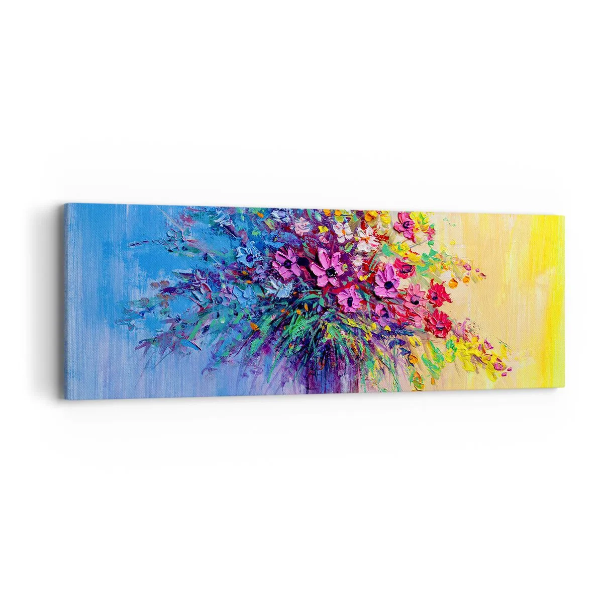 Cuadro sobre lienzo - Impresión de Imagen - El regalo de un prado de verano - 90x30 cm