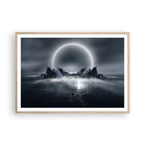 Póster en marco roble claro - El final del cuento - 100x70 cm