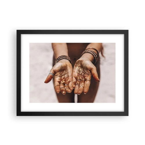 Póster en marco negro - Un regalo para ti - 40x30 cm