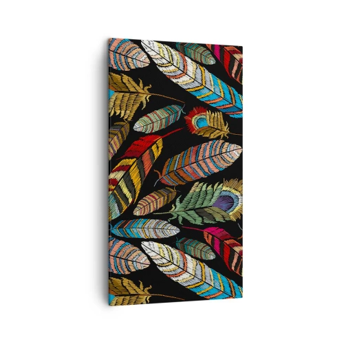 Cuadro sobre lienzo - Impresión de Imagen - Carnaval de las aves - 45x80 cm