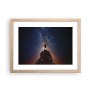 Póster en marco roble claro - ¡El poder está conmigo! - 40x30 cm