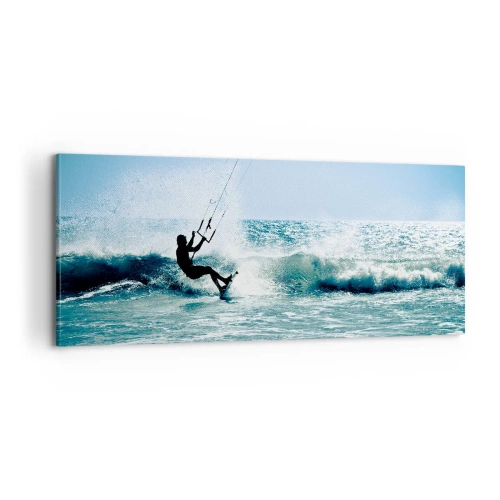 Cuadro sobre lienzo - Impresión de Imagen - Déjate llevar - 100x40 cm