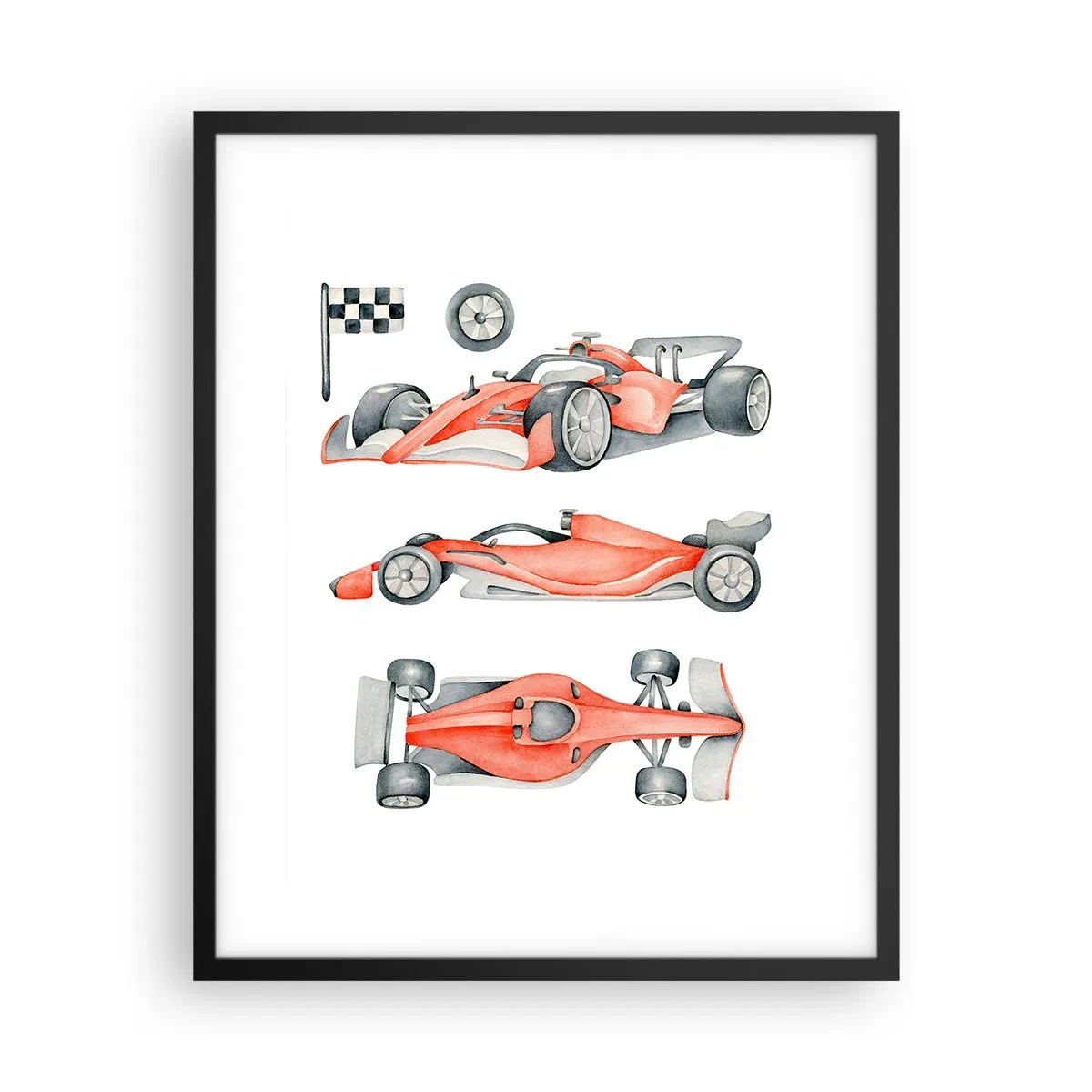 Póster en marco negro - Para alcanzar un sueño - 40x50 cm