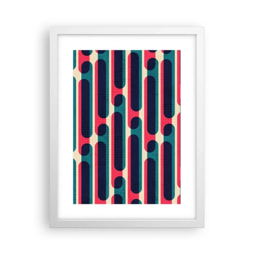 Póster en marco blanco - Profundidad y relieve - 30x40 cm