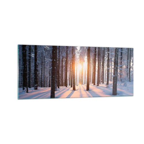 Cuadro sobre vidrio - Impresiones sobre Vidrio - Claramente en blanco y negro - 100x40 cm