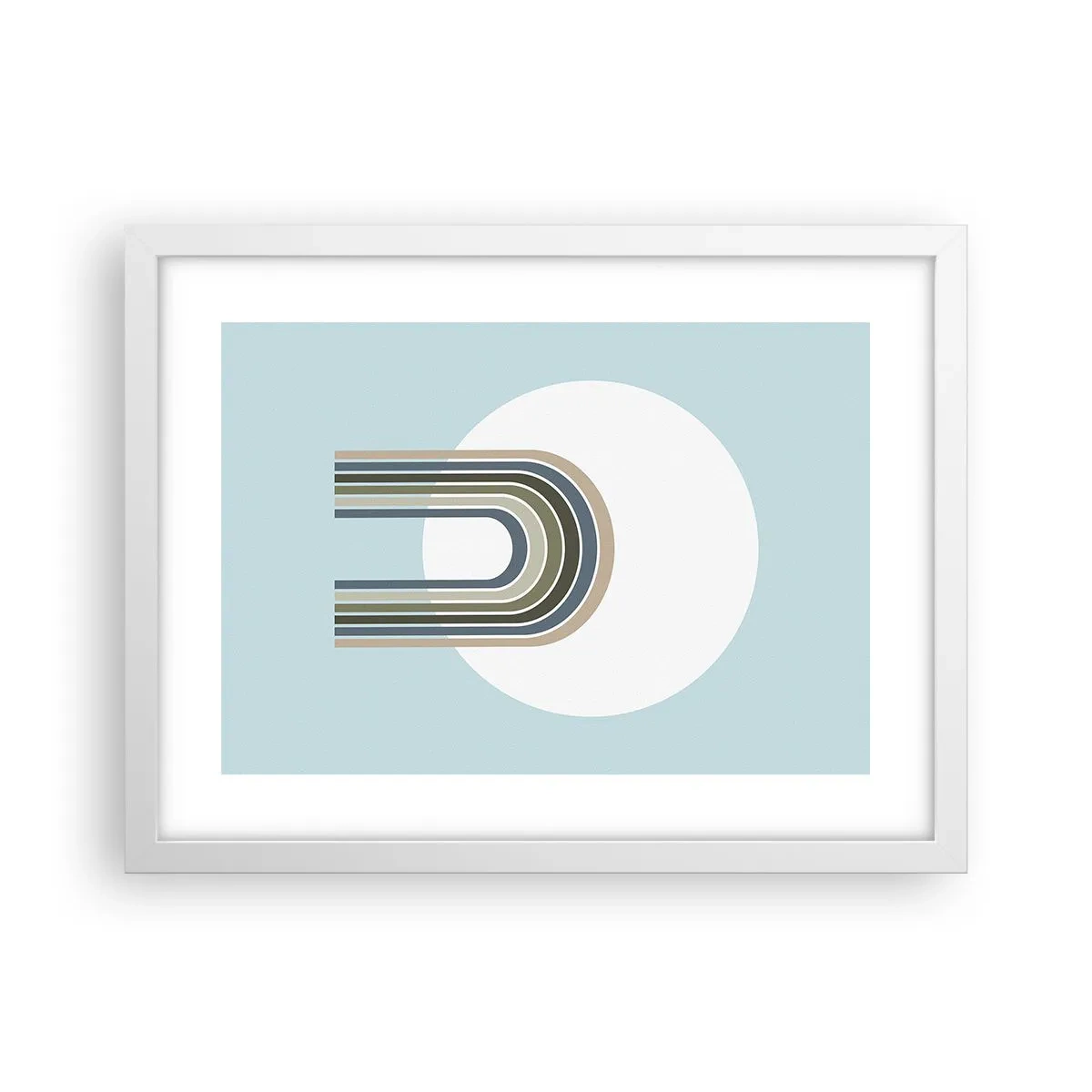 Póster en marco blanco - Una atracción irresistible - 40x30 cm