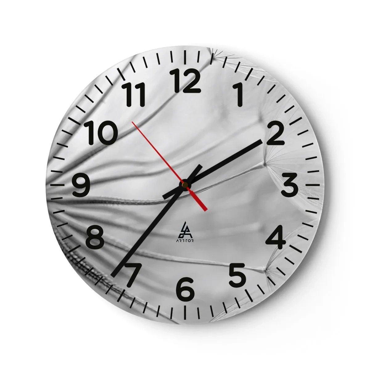 Reloj de pared - Reloj de vidrio - Caricias del viento - 40x40 cm