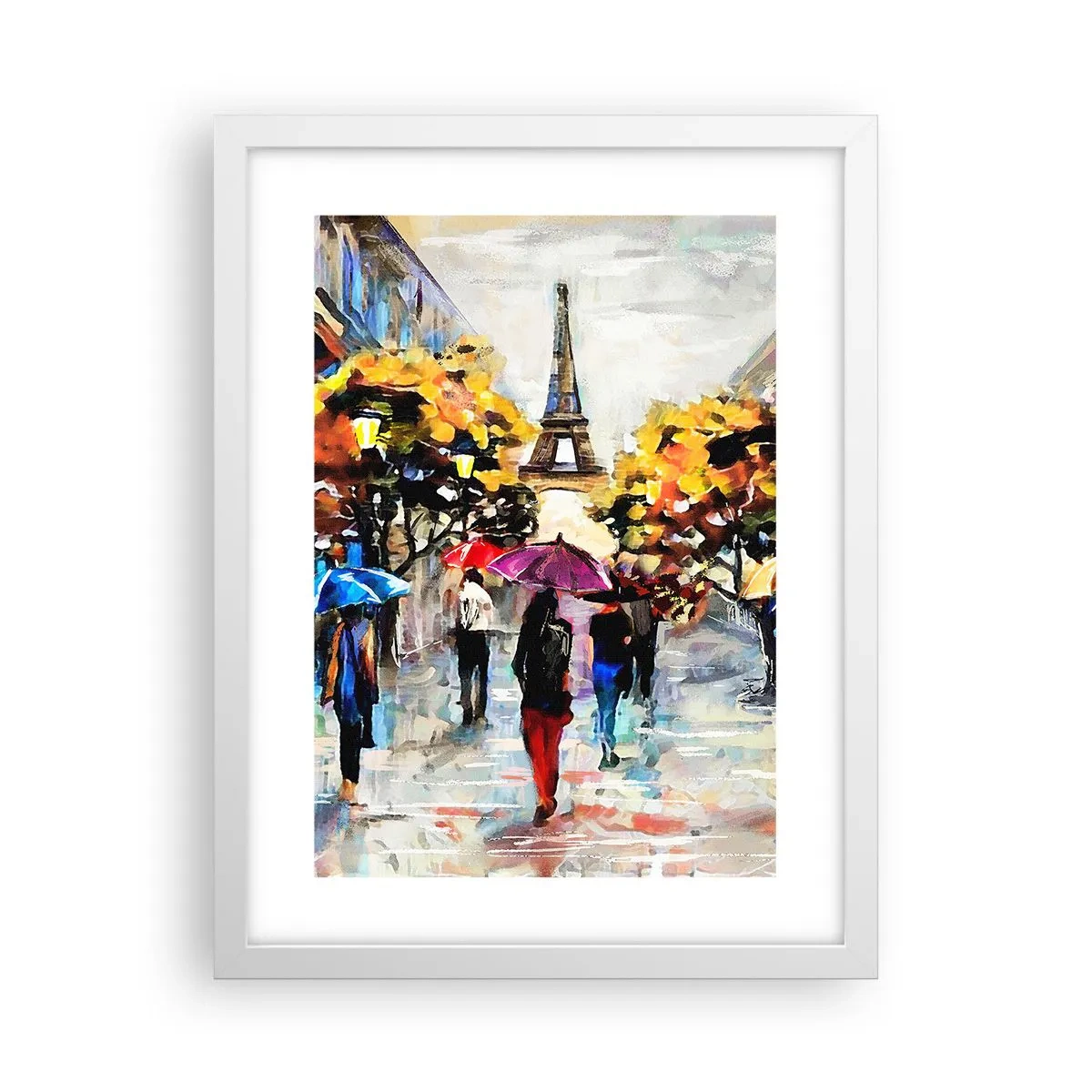 Póster en marco blanco - Especialmente hermoso en otoño - 30x40 cm