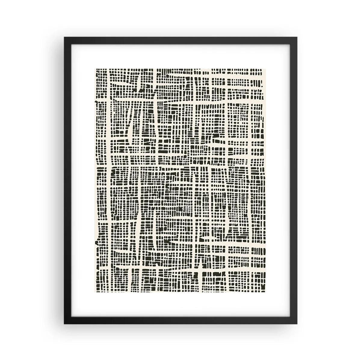 Póster en marco negro - Composición del tejido - 40x50 cm