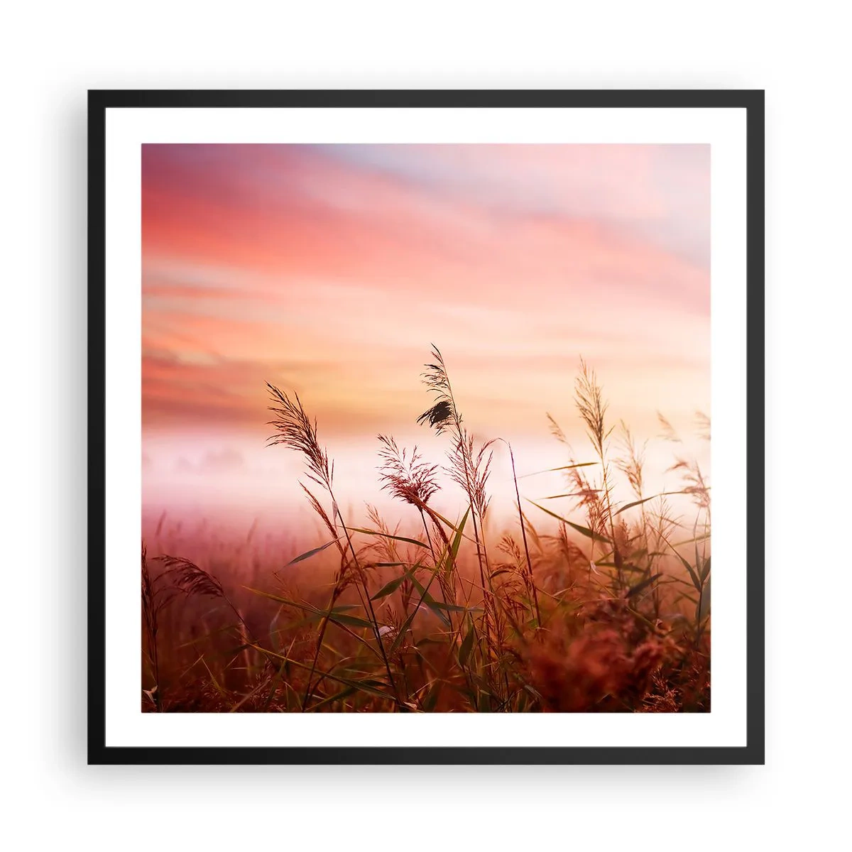 Póster en marco negro - El arte del viento - 60x60 cm