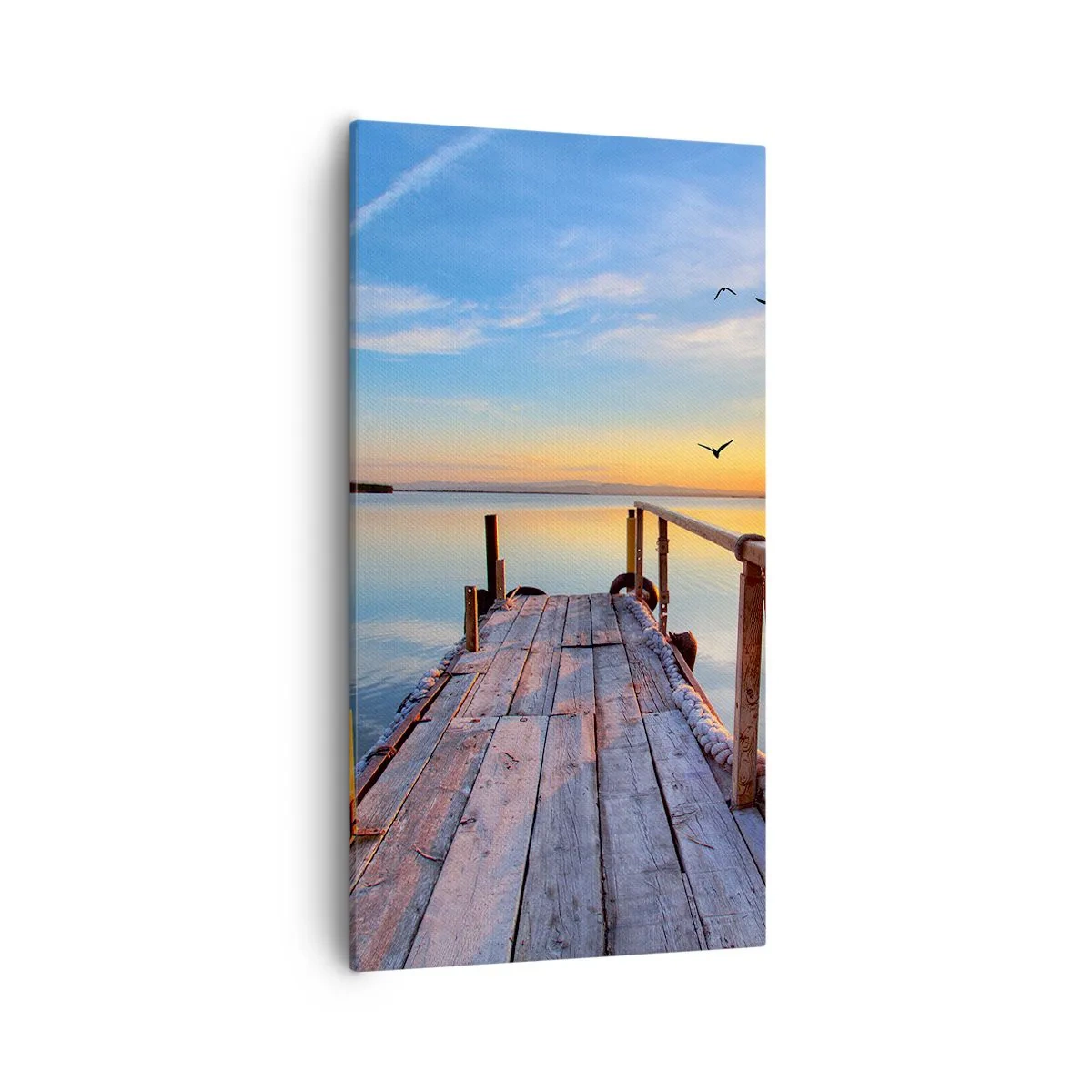 Cuadro sobre lienzo - Impresión de Imagen - Caminando hacia el sol - 55x100 cm