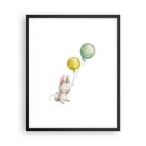 Póster en marco negro - ¡Yo también volaré! - 40x50 cm