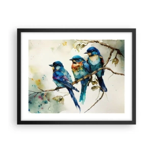 Póster en marco negro - ¿Ofendido? - 50x40 cm