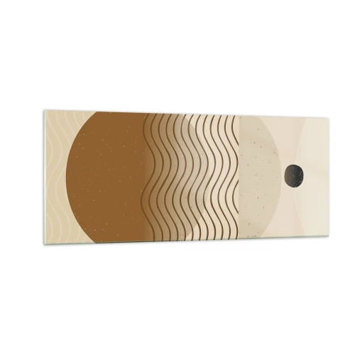 Cuadro sobre vidrio - Impresiones sobre Vidrio - Sobre el origen de las figuras geométricas - 100x40 cm