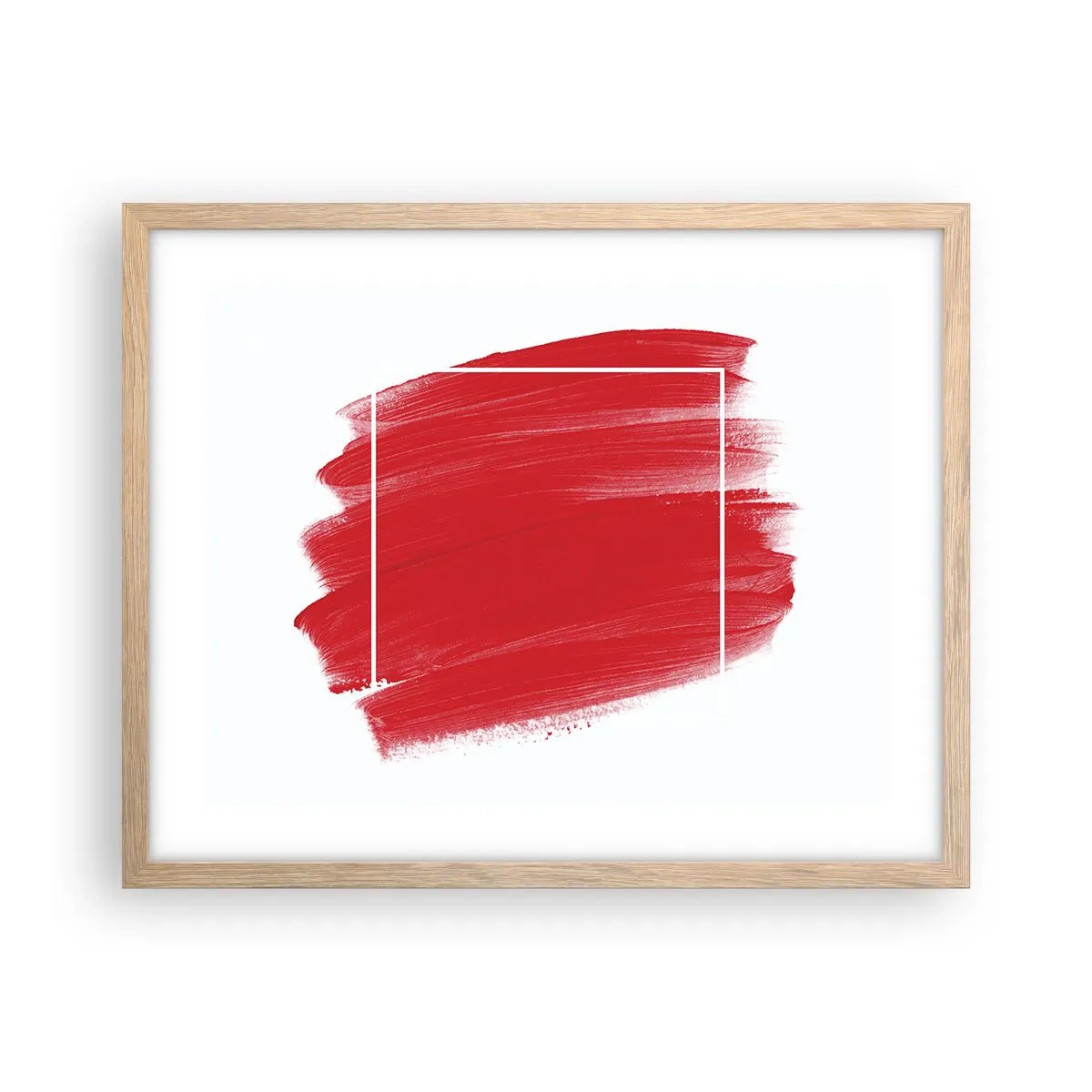 Póster en marco roble claro - Fuera del marco - 50x40 cm
